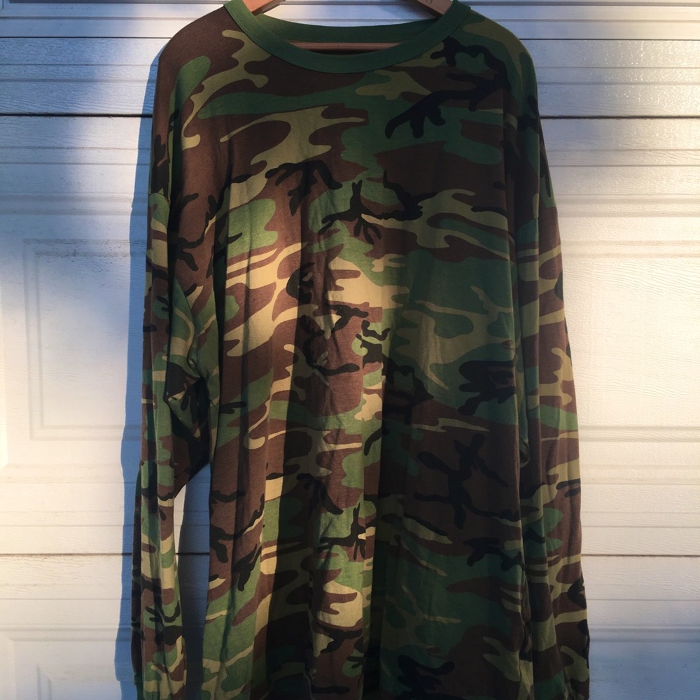 5XL very Big Rothco camouflage long sleeve shirt